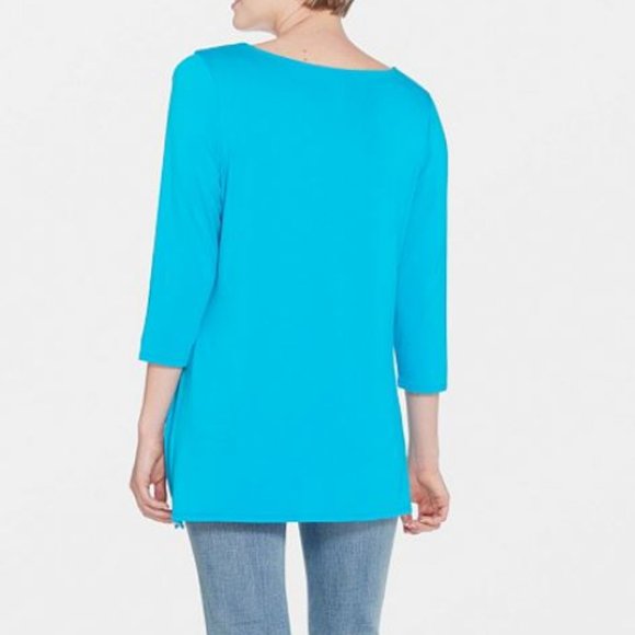 Belle by Kim Gravel Knit Top with Asymmetrical Hem - Picture 2 of 2